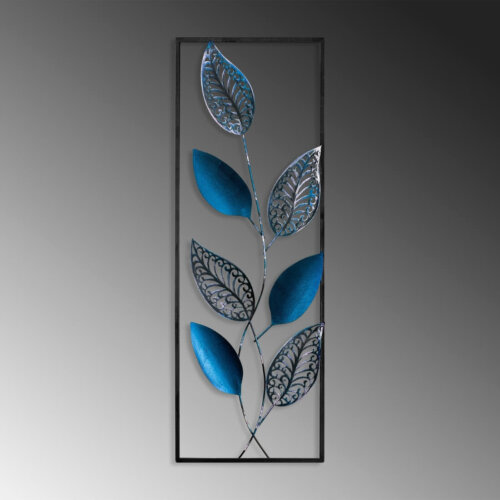 MetallLeaf väggdekoration Blå / Bronze - Bild 5