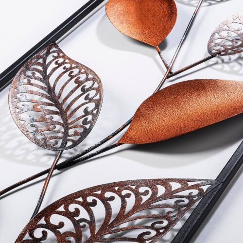 MetallLeaf väggdekoration Blå / Bronze - Bild 9